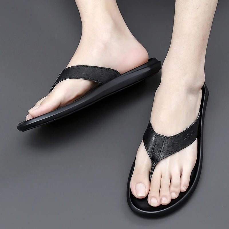 Herren Sommerschuhe | Atmungsaktive & rutschfeste Slipper | Freizeit & Strand-Luzern Mode