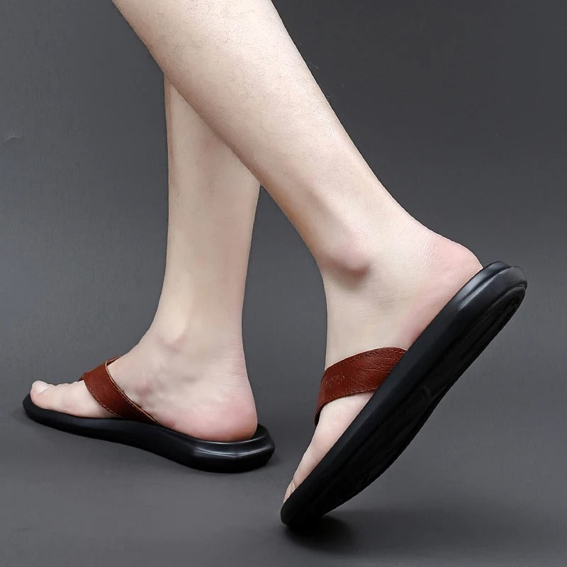 Herren Sommerschuhe | Atmungsaktive & rutschfeste Slipper | Freizeit & Strand-Luzern Mode