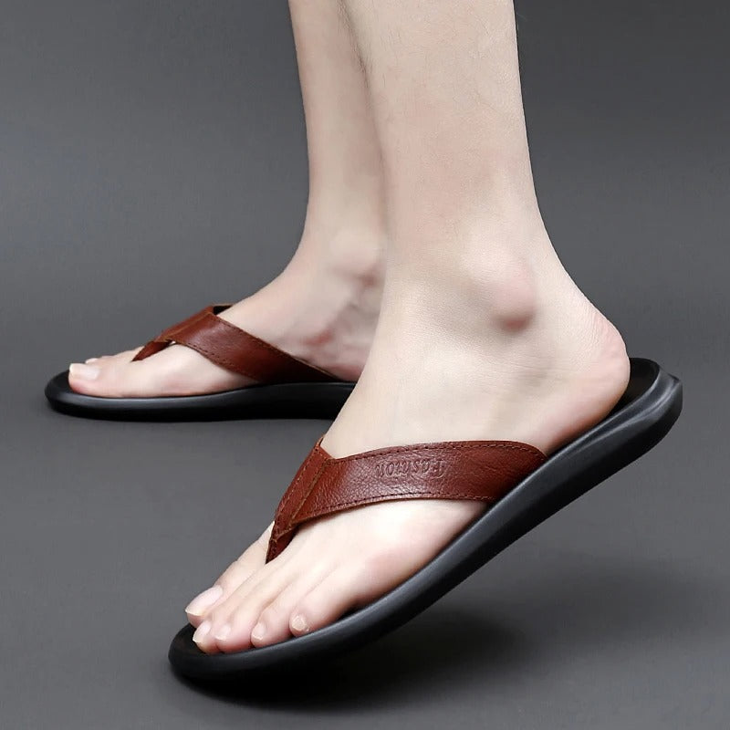 Herren Sommerschuhe | Atmungsaktive & rutschfeste Slipper | Freizeit & Strand-Luzern Mode