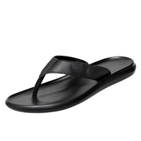 Herren Sommerschuhe | Atmungsaktive & rutschfeste Slipper | Freizeit & Strand-Schwarz-38-Luzern Mode