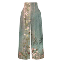 Damenhose mit Blumendruck - Weite Sommerhose Elegant-Luzern Mode