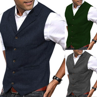 Herren Anzugweste Slim Fit Business Freizeitmode-Luzern Mode