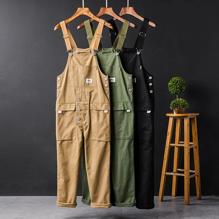 Unisex Latzhose für Arbeit und Freizeit - Bequem & Robust-Khaki-S-Luzern Mode