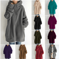 Unisex Oversized Kapuzenpullover mit Reißverschluss für Damen und Herren-Luzern Mode