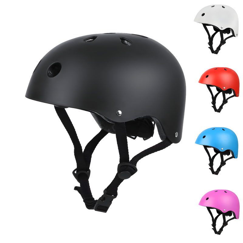 Fahrradhelm | Universal Bequem Atmungsaktiv Verstellbar Langlebig-Schwarz-S (51–55 cm)-Luzern Mode