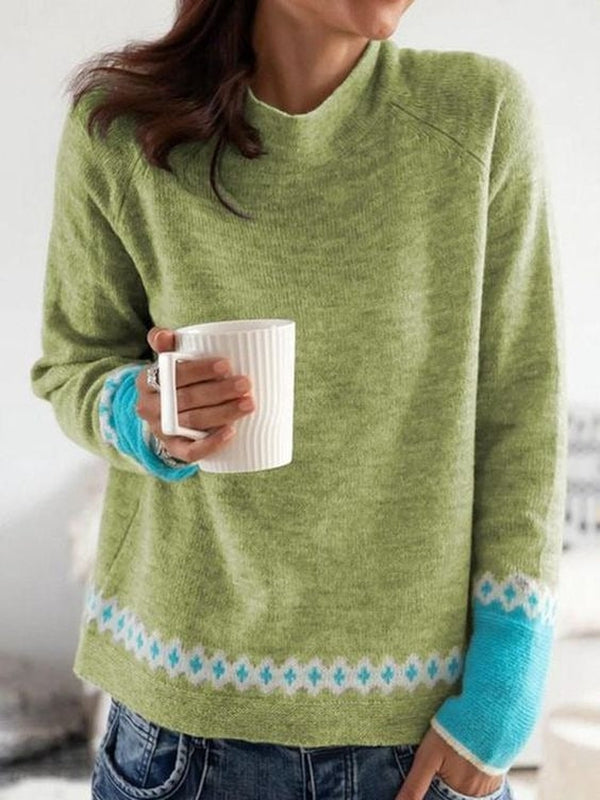 Herren Strickpullover mit Muster - Bequemer Winterpullover-S-Luzern Mode