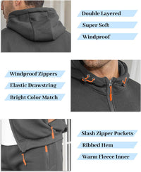 Herren Jogginganzug Kapuzenpullover und Jogginghose Set-Luzern Mode