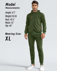 Herren Jogginganzug Kapuzenpullover und Jogginghose Set-Luzern Mode