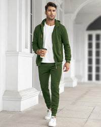 Herren Jogginganzug Kapuzenpullover und Jogginghose Set-Luzern Mode