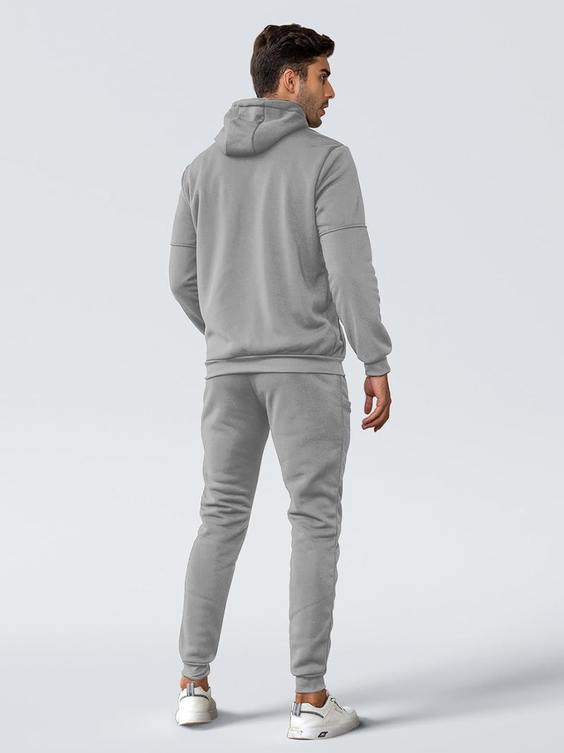 Herren Jogginganzug Kapuzenpullover und Jogginghose Set-Luzern Mode