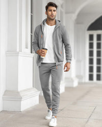 Herren Jogginganzug Kapuzenpullover und Jogginghose Set-Luzern Mode