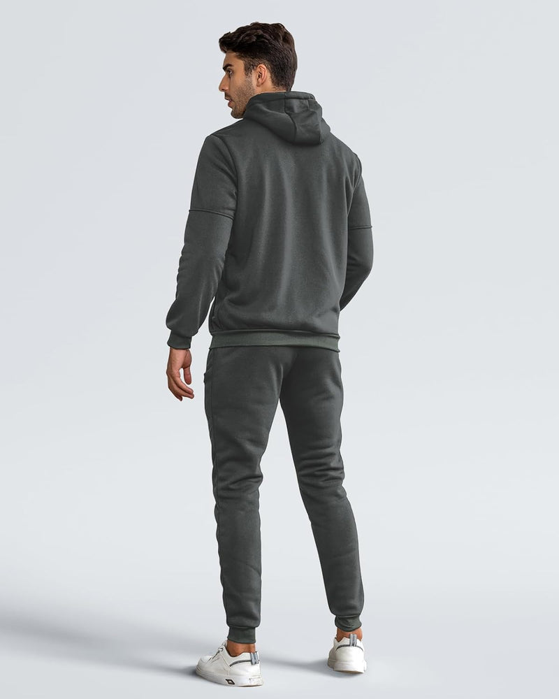 Herren Jogginganzug Kapuzenpullover und Jogginghose Set-Luzern Mode