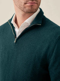 Herren Kaschmir Pullover mit Reißverschluss - Made in Italy-Luzern Mode