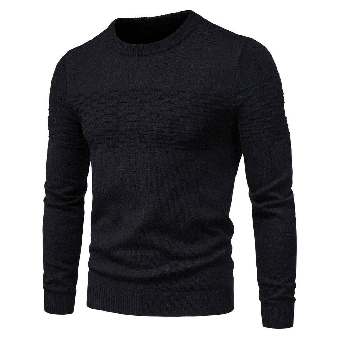Herren Strickpullover mit Strukturmuster - Bequem & Stilvoll-Luzern Mode