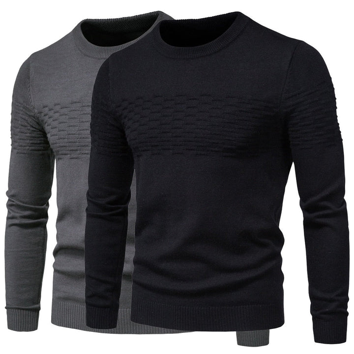 Herren Strickpullover mit Strukturmuster - Bequem & Stilvoll-Luzern Mode