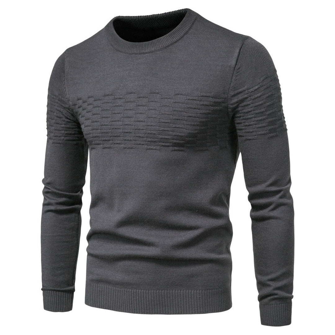 Herren Strickpullover mit Strukturmuster - Bequem & Stilvoll-Luzern Mode