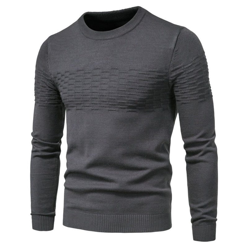 Herren Strickpullover mit Strukturmuster - Bequem & Stilvoll-Luzern Mode
