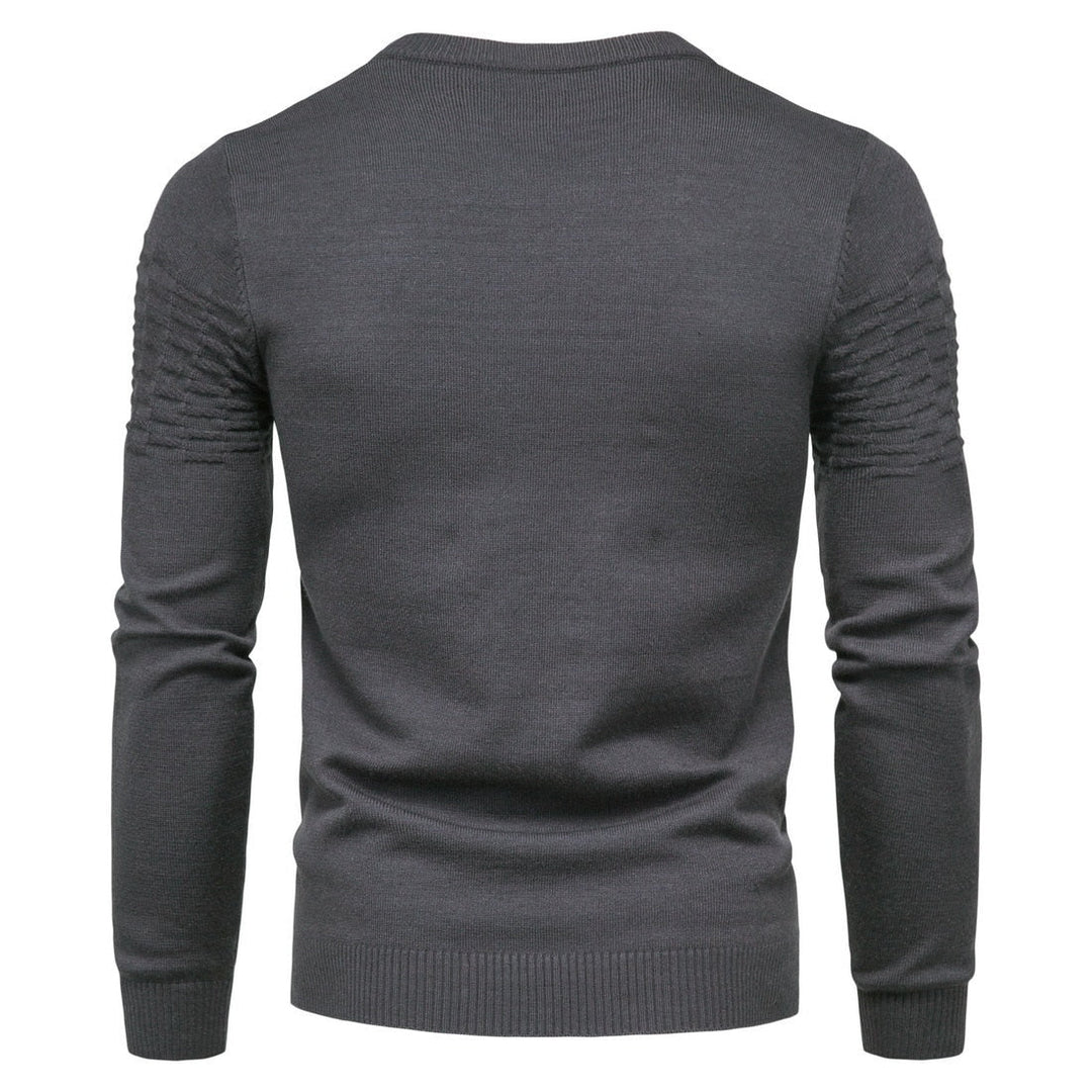 Herren Strickpullover mit Strukturmuster - Bequem & Stilvoll-Luzern Mode
