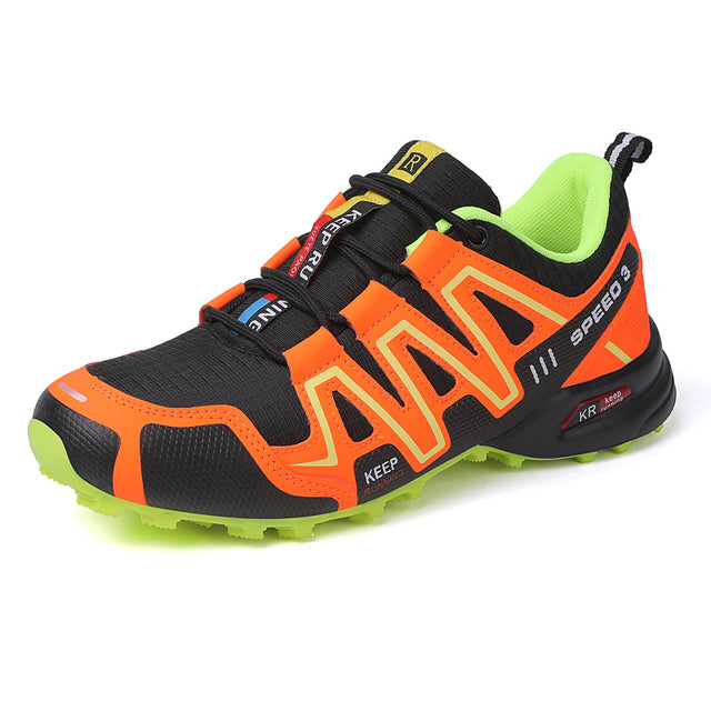 Herren Wanderschuhe Atmungsaktiv Rutschfest Outdoor-Orange-Gelb-39-Luzern Mode