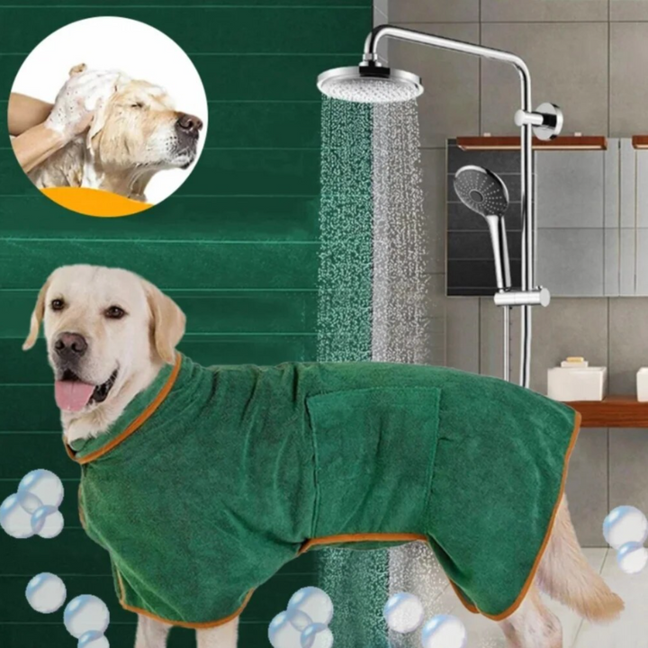 Hondenbadjas | Sneldrogend Wasbaar Comfortabel Duurzaam Verstelbaar-Luzern Mode