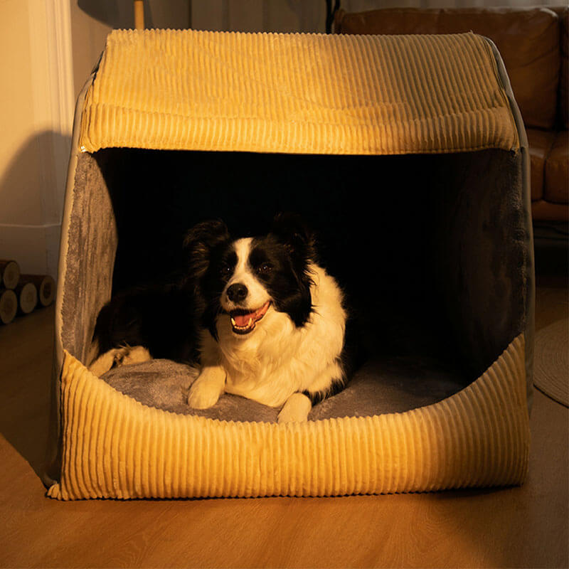 Hundebett | Zelt Bequem Luxus Weich Gemütlich Atmungsaktiv Geschützt Langlebig-Luzern Mode