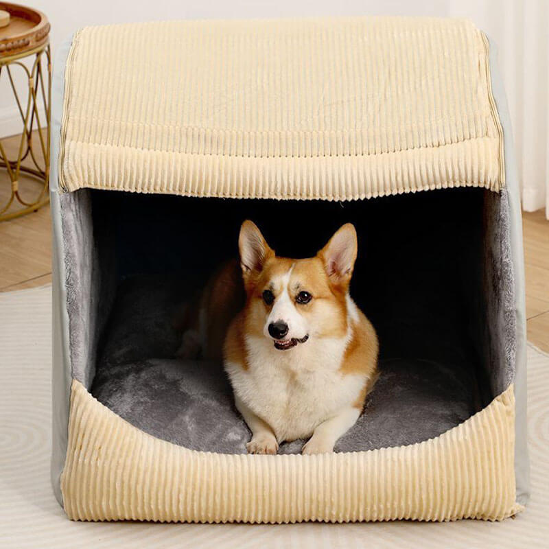 Hundebett | Zelt Bequem Luxus Weich Gemütlich Atmungsaktiv Geschützt Langlebig-Luzern Mode