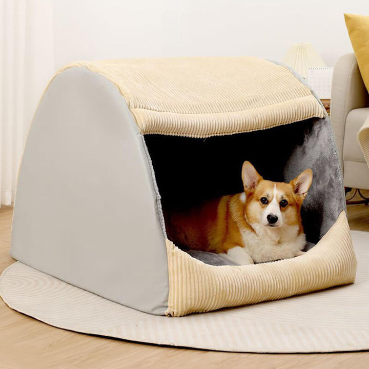 Hundebett | Zelt Bequem Luxus Weich Gemütlich Atmungsaktiv Geschützt Langlebig-Luzern Mode