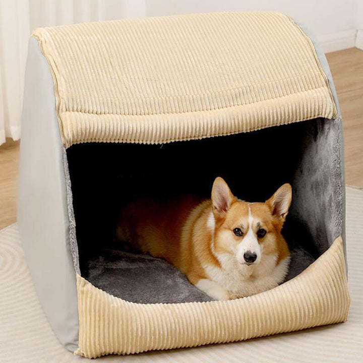 Hundebett | Zelt Bequem Luxus Weich Gemütlich Atmungsaktiv Geschützt Langlebig-Luzern Mode