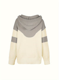 Gemütlicher Damen-Pullover mit Kapuze und Kängurutasche-Luzern Mode