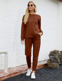 Damen Freizeit Jumpsuit mit Taschen und Langarm Design-Luzern Mode