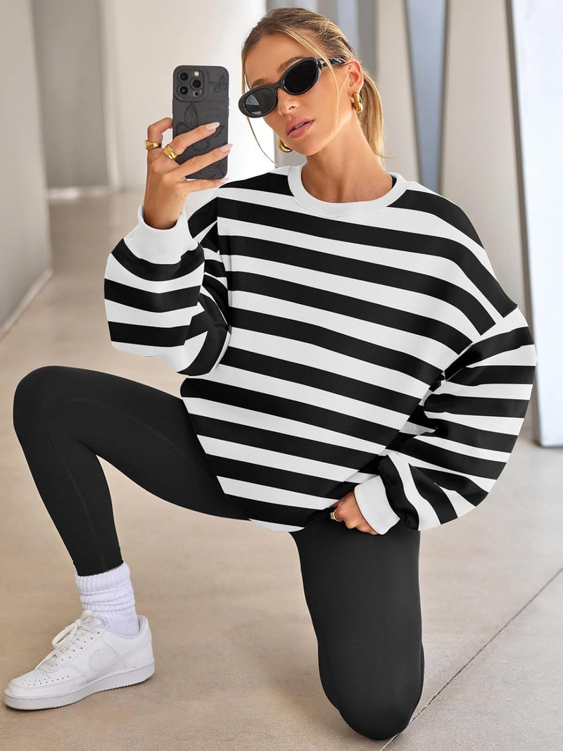 Oversized Damen Sweatshirt - Bequemes Freizeit Oberteil für Stil und Komfort-Luzern Mode