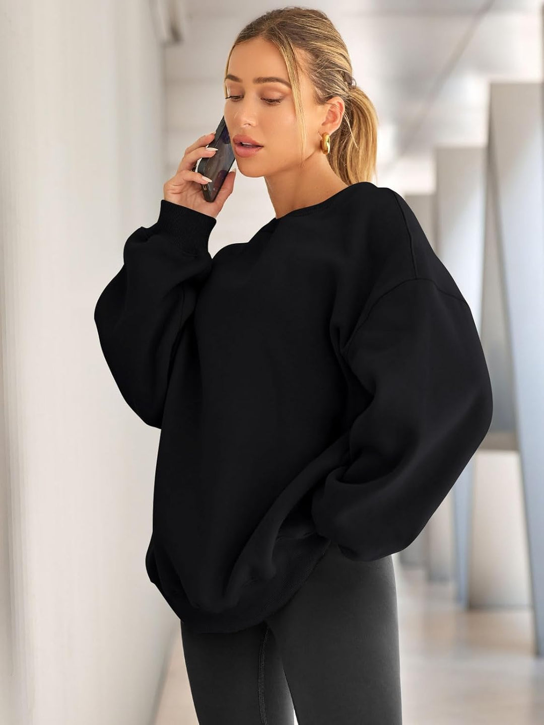Oversized Damen Sweatshirt - Bequemes Freizeit Oberteil für Stil und Komfort-Luzern Mode
