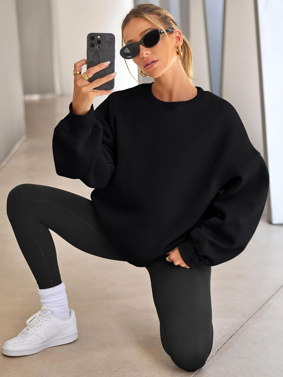 Oversized Damen Sweatshirt - Bequemes Freizeit Oberteil für Stil und Komfort-Luzern Mode