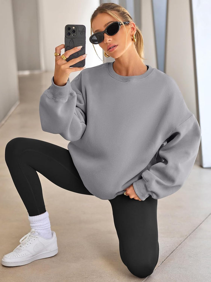 Oversized Damen Sweatshirt - Bequemes Freizeit Oberteil für Stil und Komfort-Luzern Mode