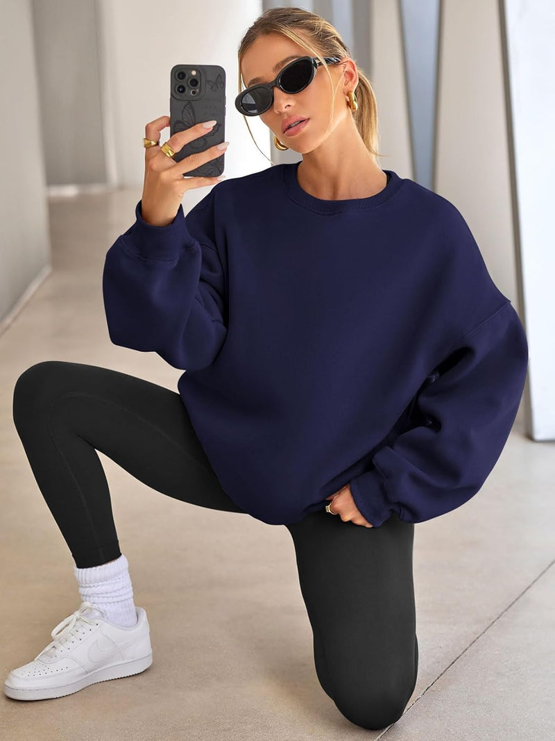 Oversized Damen Sweatshirt - Bequemes Freizeit Oberteil für Stil und Komfort-Luzern Mode