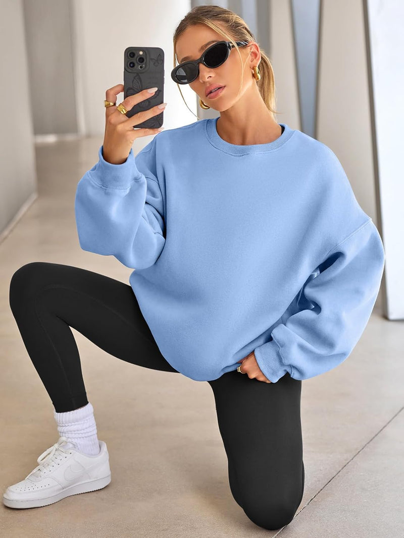 Oversized Damen Sweatshirt - Bequemes Freizeit Oberteil für Stil und Komfort-Luzern Mode
