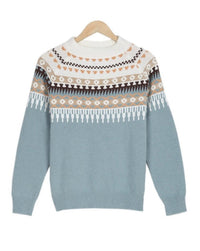 Herren Strickpullover mit Norwegermuster für Wintermode-Luzern Mode