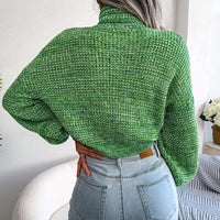Damen Rollkragenpullover Strickmode Herbst Winter Outfit-Luzern Mode
