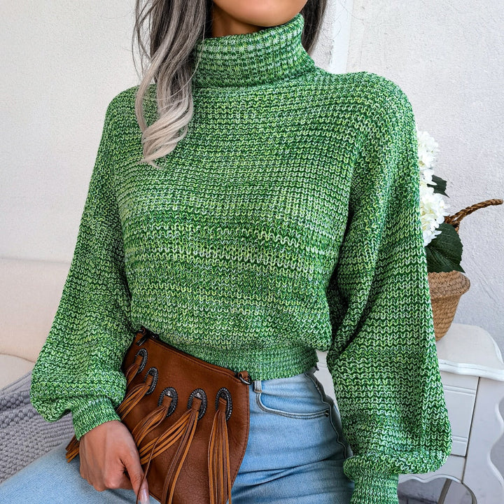 Damen Rollkragenpullover Strickmode Herbst Winter Outfit-Luzern Mode