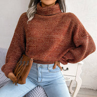 Damen Rollkragenpullover Strickmode Herbst Winter Outfit-Luzern Mode