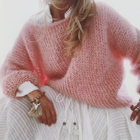 Damen Strickpullover mit Rundhals - Kuscheliger Winterpullover-Luzern Mode