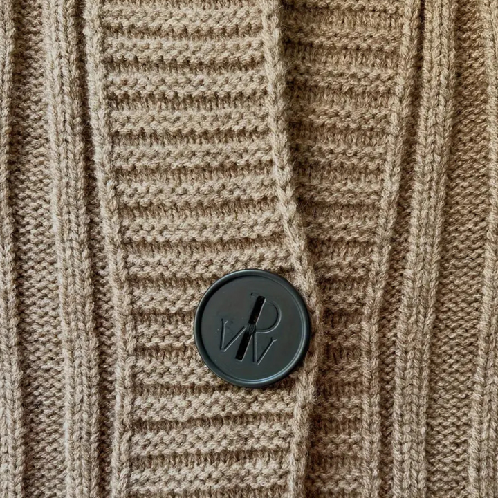 Herren Strickjacke mit Knopfdetail - Weiche Baumwolle-Luzern Mode