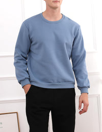 Herren Fleece Pullover Winter Warm Sweatshirt Langarm-Luzern Mode