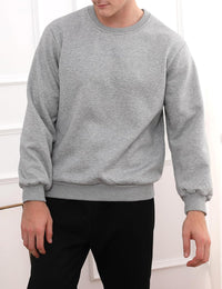 Herren Fleece Pullover Winter Warm Sweatshirt Langarm-Luzern Mode