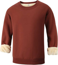 Herren Fleece Pullover Winter Warm Sweatshirt Langarm-Luzern Mode