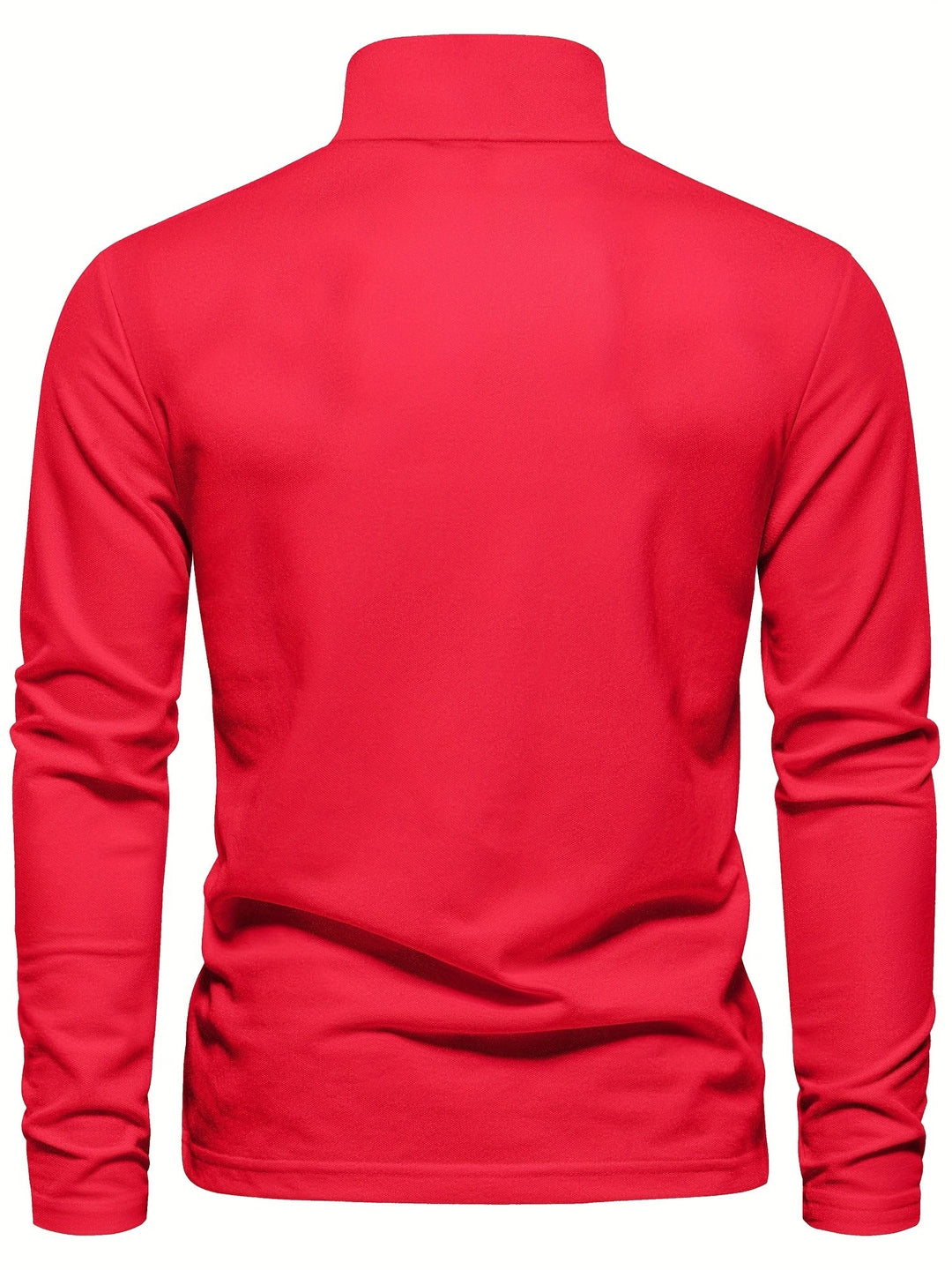 Herren Langarm Poloshirt mit Stickerei und Knopfleiste-Luzern Mode