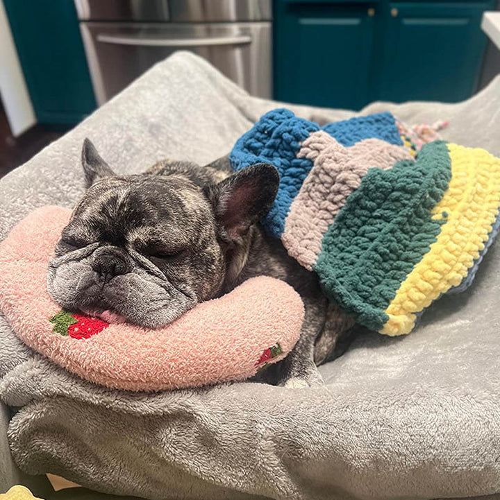 Hundekopfkissen | Bequem Ruhigend Waschbar Haltbar Weich-Rosa-Luzern Mode