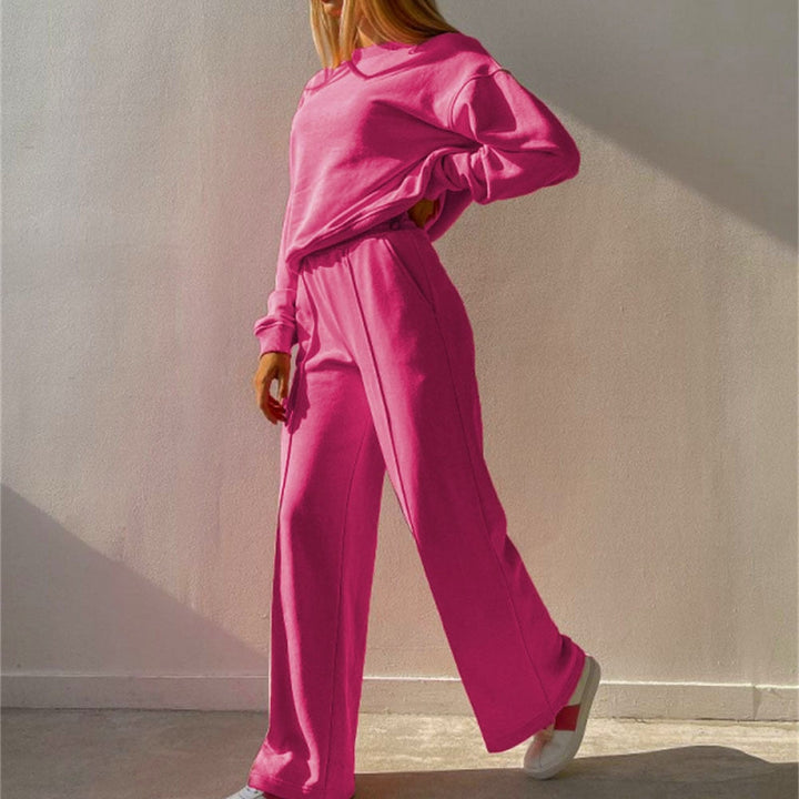 Damen Oversize Sweatshirt und Jogginghose Set Casual-Luzern Mode
