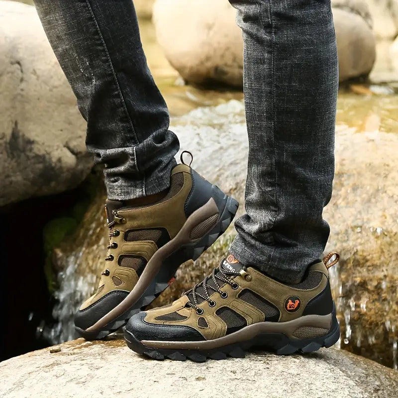 Herren Outdoor Wanderschuhe rutschfest und atmungsaktiv-Braun-35.5-Luzern Mode