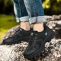 Herren Outdoor Wanderschuhe rutschfest und atmungsaktiv-Schwarz-35.5-Luzern Mode